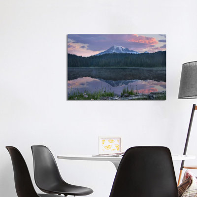 Mount Rainier And Reflection Lake, Mount Rainier National Park, Washington II by Tim Fitzharris - Wrapped Canvas Print