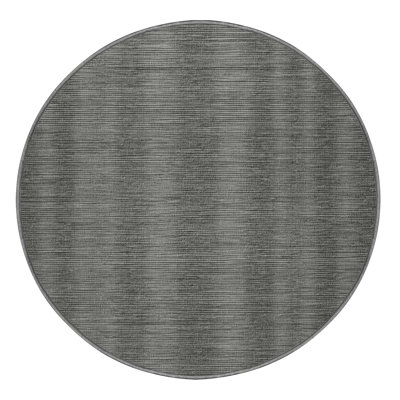 Machine Washable Solid Gray Area Rug