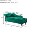 Chaise longue avec velours capitonné Dejonnae-694649047