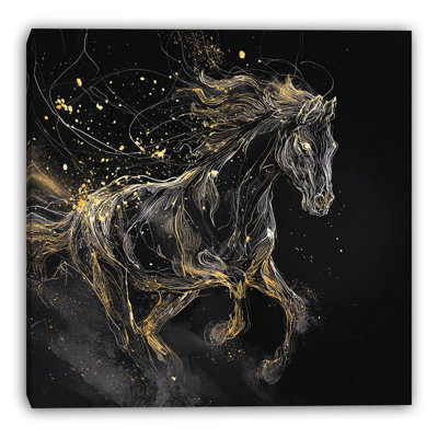«Midnight Spark One», art mural sur toile tendue
