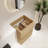 24" Modern Bathroom Vanity Base with Double Drawer Storage-122822441