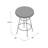 Hagert Round Metal Base Dining Table-1577225633