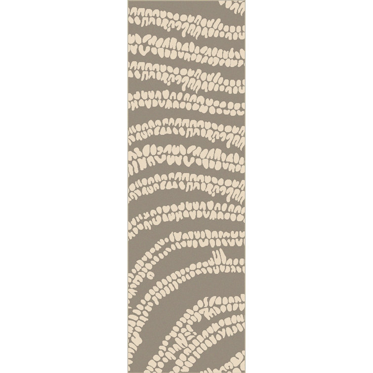 Villa Court Viscose Abstract Indoor Rug