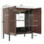 Meuble-lavabo moderne avec 4 pieds en fer