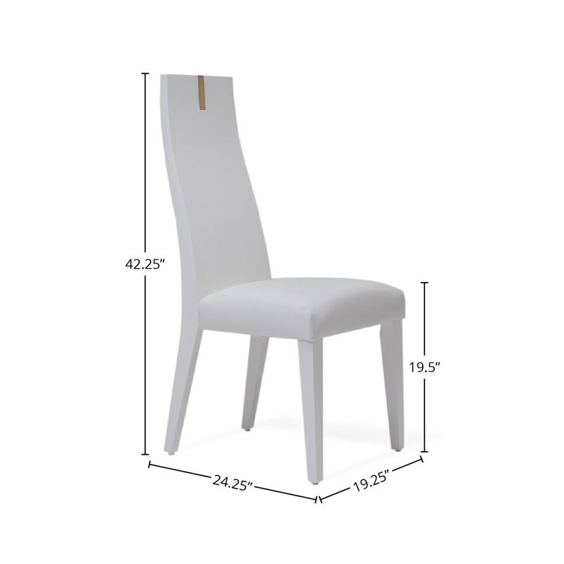 Chaise d'appoint blanche Gyda