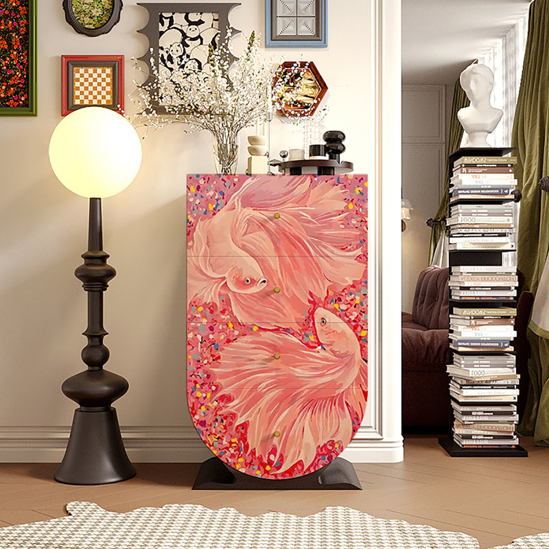 Armoire de décoration de salon rétro