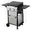 Barbecue au gaz propane à 2 brûleurs avec puissance de 24600BTU avec grilles de cuisson en émail métallique