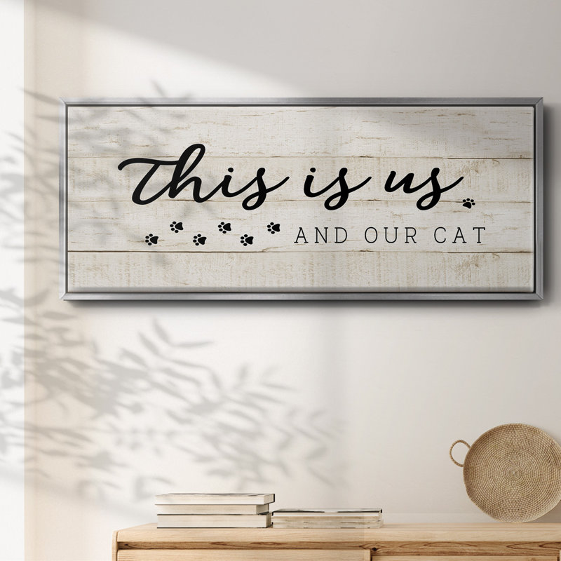 «Us and our Cat», toile encadrée, H 8 po x l 20 po