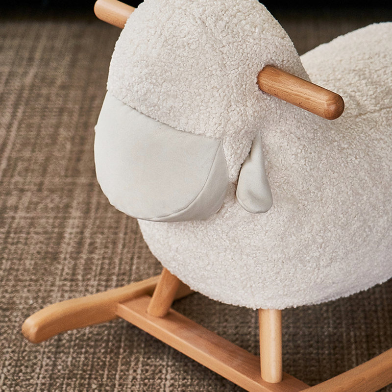 Chaise berçante en bois massif