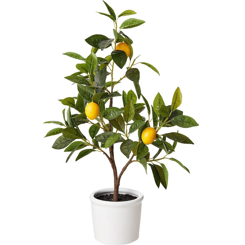 Faux citronnier en pot 24 po