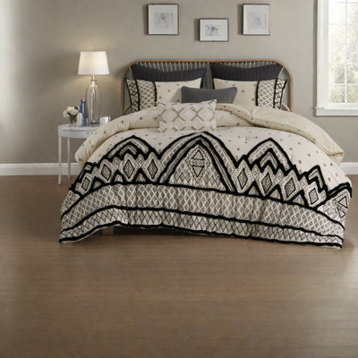 Modern Bedding Sets Cotton Linen King Cal King Boho Bedroom Home