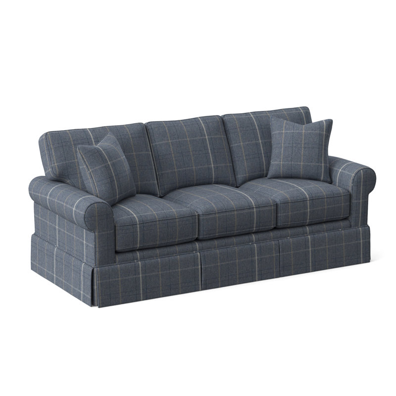 Benton Sofa, Lapis Plaid; 0126-63