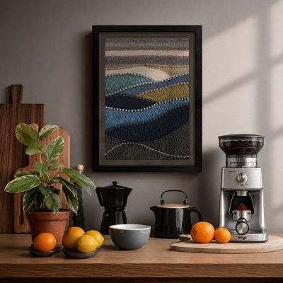 Flowing Textile Landscape Scandinavian - Print
