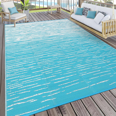 Tapis d'extérieur imperméable moderne à bordure et à carreaux pour tapis