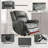 Sandrew Lay Flat Dual Motor Power Lift Recliner Chair with Vibrating Massage and Heating, Infinite Position, 2 Remote Control, and Side Pockets, USB Ports, Fabric (100% Polyester)