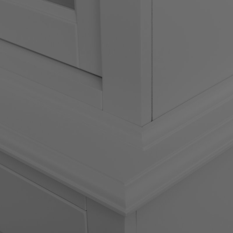 Emilia China Cabinet, Mouse Grey