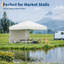 3m×3m Pop Up Gazebo Tent with Sidewalls, Carry Bag & Pegs for Patio, Garden, Camping