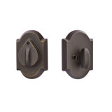 #1 Plate And Flap Single Cylinder Deadbolt Flat Black Bronze Finish