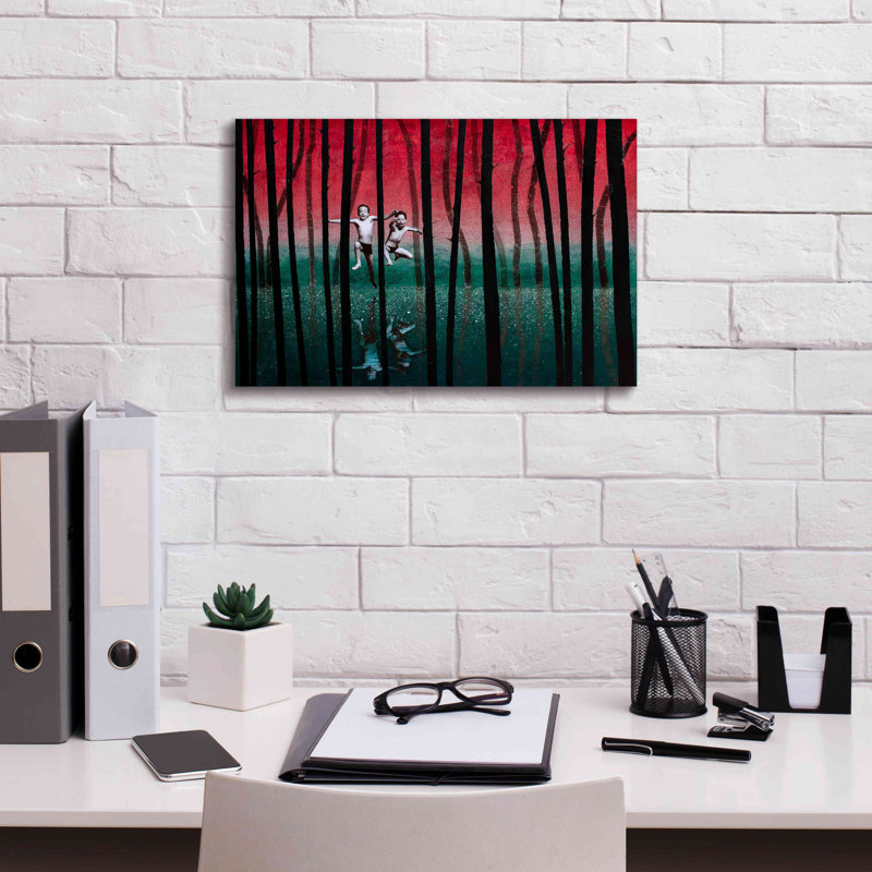«LUST FOR Life» par DB Waterman, H 12 po x l 18 po x P 0,75 po