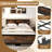 Metal Bed Frame With Headboard & Footboard Metal Slats Support-2065350545