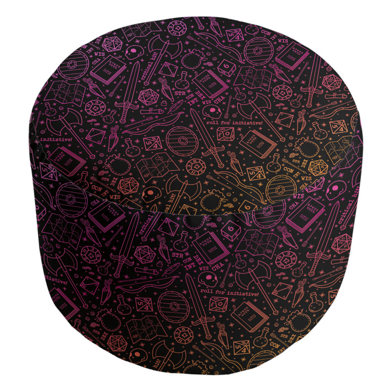 Repose-pieds Avicia, Noir / Rose / Jaune