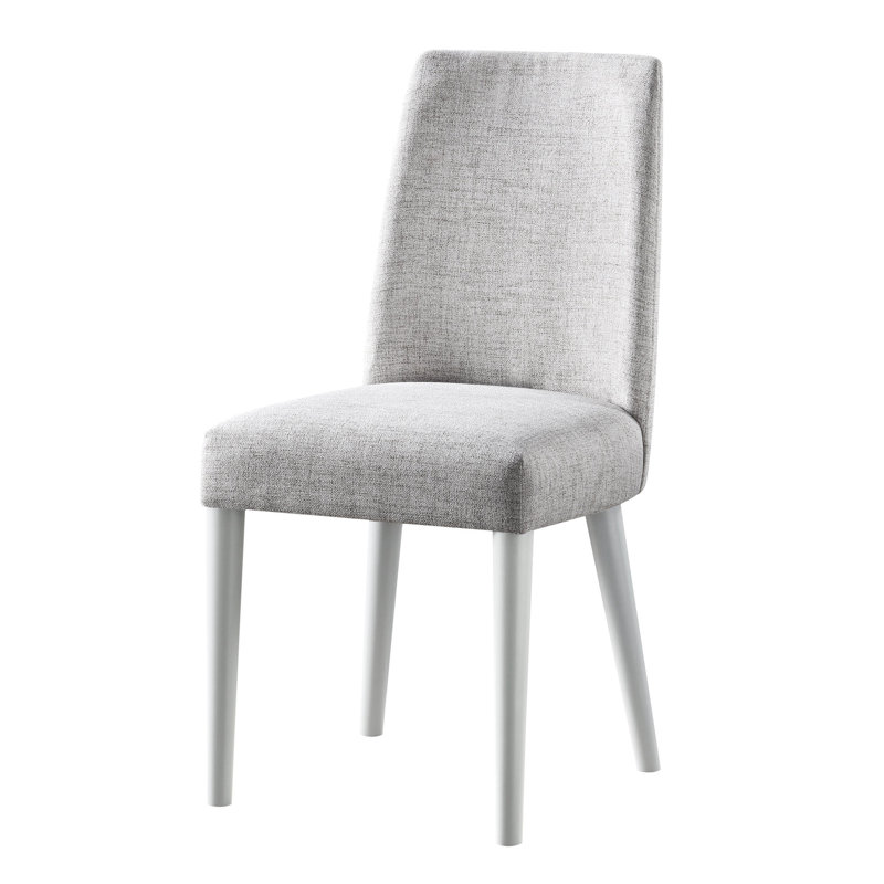 Chaise avec attrait gris - Structure en bois massif, housse en tissu Pleasant Comfort et pieds