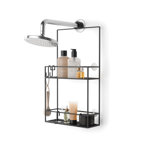 Cubiko Hanging Shower Caddy, Bathroom Organizer with Adjustable Shelves