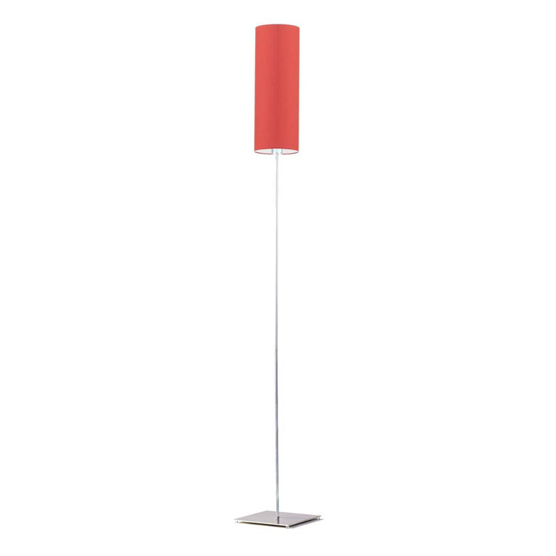 Florencja 165cm Traditional Floor Lamp, Red, Chrome