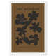 Minimal Black And Brown Floral Pattern by Oliver Gal