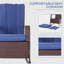 Chaise berçante d'extérieur en osier Outsunny-286801979