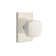 Privacy (Bed & Bath) Freestone Knob with Modern Rectangular Rose
