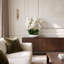 Orchid Arrangement in Round Fiberstone Pot-1233830116