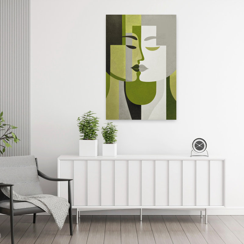 Art contemporain contemporain abstrait, H 36 po x l 24 po