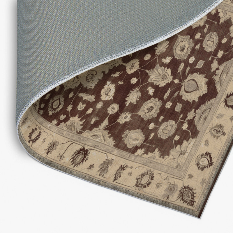 Tapis intérieur et extérieur brun Overdyed, Rectangulaire 2 pi x 3 pi