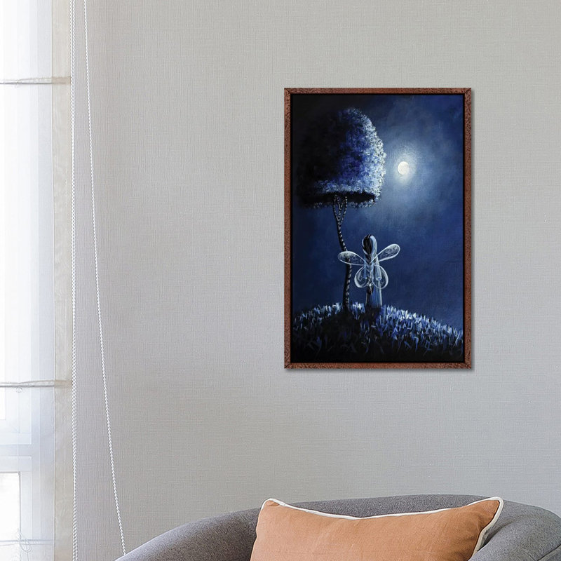 Topaz Fairy - Print on Canvas, Classic Brown Wood Framed, 66.04 cm H x 45.72 cm W
