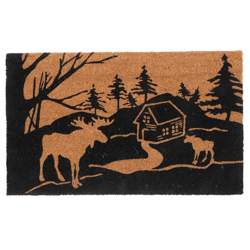 Tapis de porte Coir (Moose Trail), Noir / brun