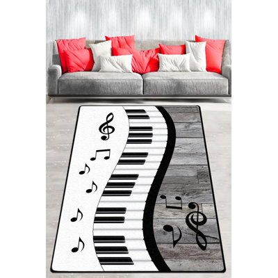 Stylish Area Rug, 4.6 x 6.2 Feet, 100% Polyester, 0.4 in Pile Height | Antibacterial, Non-Slip Underside, Machine Washable | Perfect for Living Room, Bedroom, and Dining Spaces, Durable & Easy to Maintain