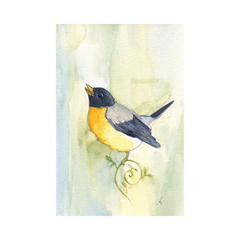 Song Bird - Wrapped Canvas Painting, 20.32 cm H x 30.48 cm W