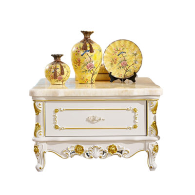 European Marble Solid Wood Coffee Table Coffee Table