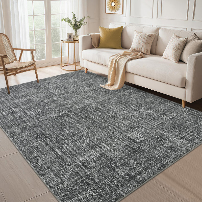 Machine Printed Area Rug, Gray, Runner 60 x 230 cm