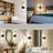 Modern 2-Light Matte Black Bathroom Vanity Light With Glass Rod Shades For Mirror, Bedroom, Hallway-451466418