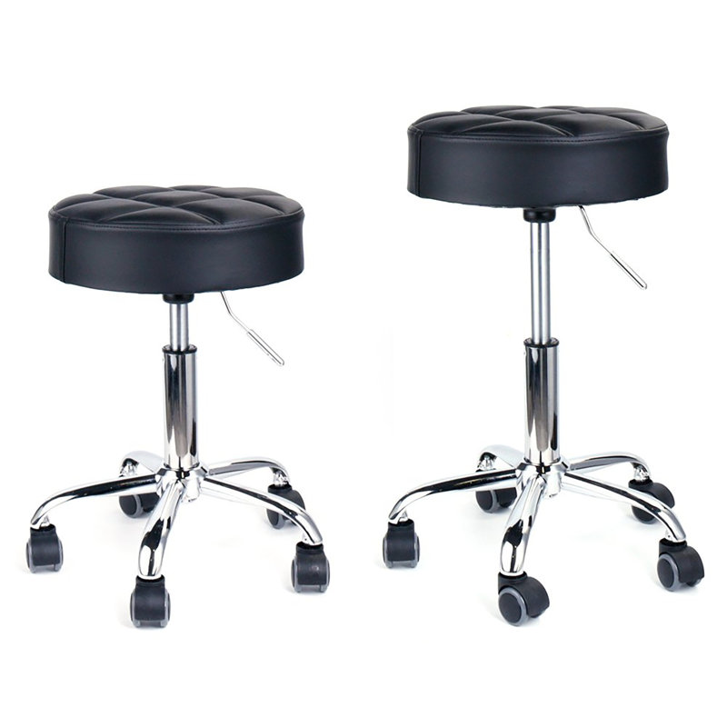 Metal Accent Stool, Black