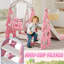 Ensemble de glissade et de balançoire pour enfants 4 en 1, glissade pour tout-petit avec panier de basket et balançoire-124668253