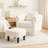 Chenille Swivel Accent Chair with Ottoman-1778469386