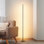 Adjustable Height Dimmable LED Corner Floor Lamp with Remote Control