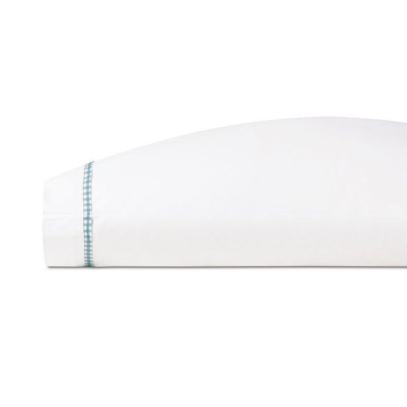 Malaya Egyptian Cotton Percale, Sea, Queen Pillowcase