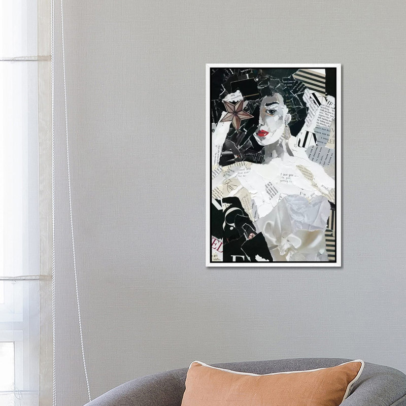 Runway Star by Carol Robinson - Print on Canvas, White Framed, 66.04 cm H x 45.72 cm W