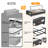 Under Bed Storage With Wheels 2Pack Storage Containers With Clear Window&Label Under Bed Drawers Rolling Under Bed Storage For Clothes,Shoes, Blankets