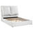 Gwendoline Upholstered Panel Bed White-106957701