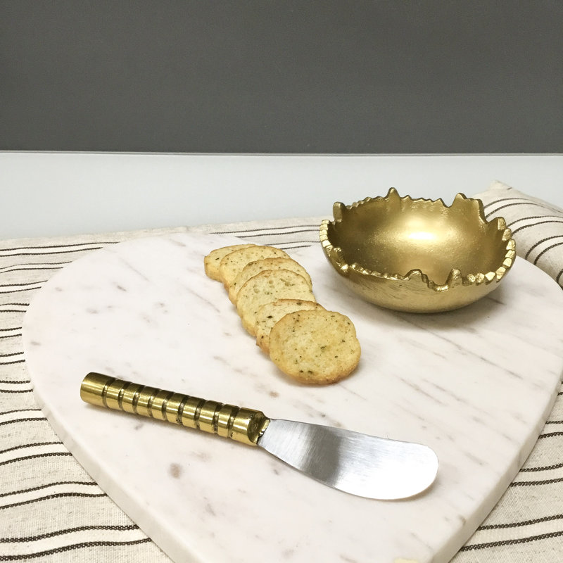 Kaelyb Aluminum Wood Stainless Steel Butter Knife Flatware